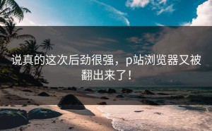 说真的这次后劲很强，p站浏览器又被翻出来了！